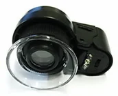 Mikroskopy i lupy - LUPA KIESZONKOWA 45X MOCNY LED JUBILERSKA 13102 - miniaturka - grafika 1