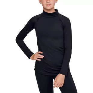 Koszulka dziewczęca Under Armour ColdGear LS Mock - Odzież sportowa dziecięca - miniaturka - grafika 1