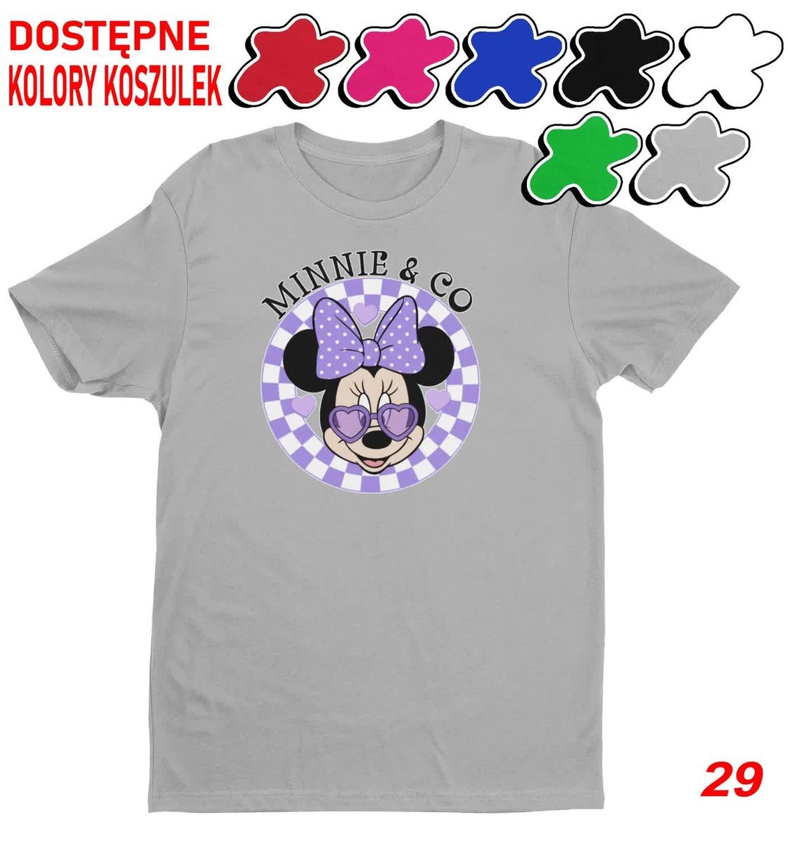 Dziecięca Koszulka Z Nadrukiem Duży Wybór Myszka Miki Różne -M 134-140