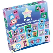 Gry planszowe - Tactic Lumo Stars 3w1: Memorize, Lotto, Domino - miniaturka - grafika 1