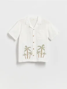 Reserved - Bawełniana koszula - złamana biel - Bluzki dla chłopców - miniaturka - grafika 1