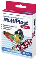 Apteczki i materiały opatrunkowe - SILESIAN PHARMA SP ZOO Rodzina Zdrowia MultiPlast plastry dla dzieci Piraci x 10 szt - miniaturka - grafika 1