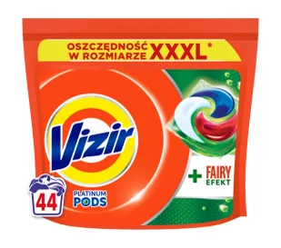 Vizir Platinum Pods Fairy Efekt 44 prania 44szt. - Środki do prania - miniaturka - grafika 1