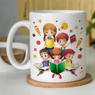 Kubki - Kubek z nadrukiem - Dziękujemy, że każdego dnia pomagała nam Pani rozwinąć nasze skrzydła - miniaturka - grafika 1