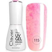 Lakiery hybrydowe - Luxury lakier hybrydowy z drobinkami holograficznymi 115 Strawberry&Milk 10ml - miniaturka - grafika 1