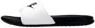 Klapki i japonki męskie - Nike Klapki Benassi JDI biało-czarne r. 40 343880 100 - miniaturka - grafika 1