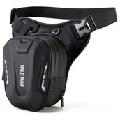 Sakwy rowerowe - Torba motocyklowa na nogę WILDMAN L1 Czarny - miniaturka - grafika 1