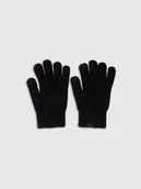 Rękawiczki dla dzieci - 4F Rękawiczki dzianinowe Touch Screen dziecięce - czarne L/XL - miniaturka - grafika 1