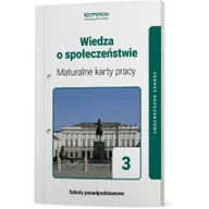 Podręczniki dla liceum - OPERON PODRĘCZNIKI Wiedza o Społeczeństwie Maturalne Karty Pracy 3 Liceum I Technikum Zakres Rozszerzony - Artur Derdziak - miniaturka - grafika 1