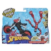 Hasbro Spiderman Bend and Flex, Flex Rider Spider-Man i motocykl 2w1 F0236 - Figurki dla dzieci - miniaturka - grafika 1