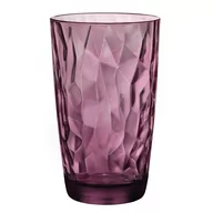 Szklanki - Fl1 SZKLANKA DIAMOND LONG DRINK 470ML FIOLETOWA 3DB-SZK-470/DIA/F - miniaturka - grafika 1