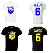 Koszulki sportowe męskie - BASKETBALL Koszulka LEBRON JAMES 6 KING - miniaturka - grafika 1