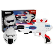 Zabawki militarne - Import leantoys Kosmiczny Pistolet Laserowy z Maską Space 5085 - miniaturka - grafika 1