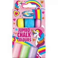 Przybory szkolne - Kreda kolorowa Jumbo Unicorn 3szt 80390 - miniaturka - grafika 1