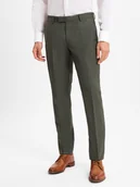 Spodnie męskie - JOOP! Spodnie - Brad Mężczyźni Modern Fit Wełna zielony jednolity, 24 - miniaturka - grafika 1