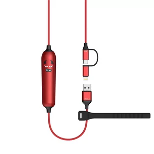 iWALK Crazy Cable z wbudowanym przewodem 3w1 czerwony - Powerbanki - miniaturka - grafika 1