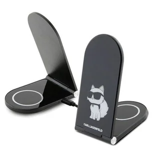 Karl Lagerfeld składana ład. indukcyjna 2w1 KLDCRFALCHNK 15W czarny/black Choupette MagSafe - Ładowarki do telefonów - miniaturka - grafika 6