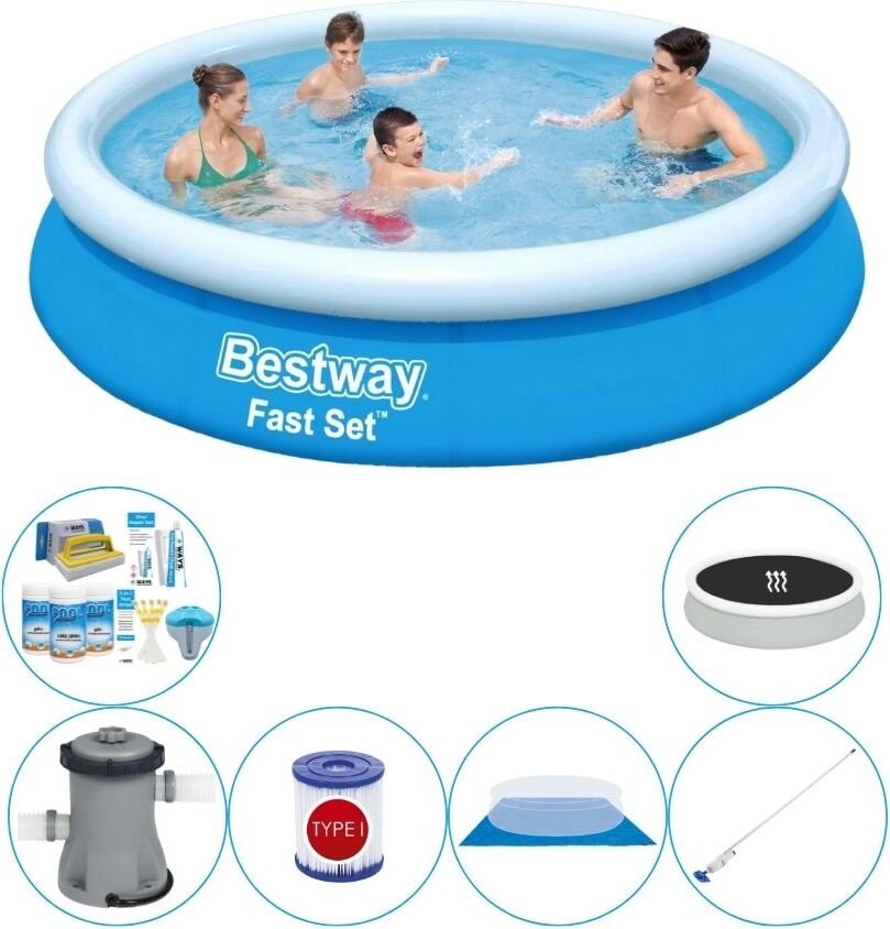 Super zestaw basenowy - Bestway Fast Set 366x76 cm Rund