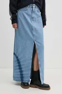 Spódnice - Pepe Jeans spódnica jeansowa MAXI SKIRT HW TIE DYE kolor niebieski maxi prosta PL901133 - miniaturka - grafika 1