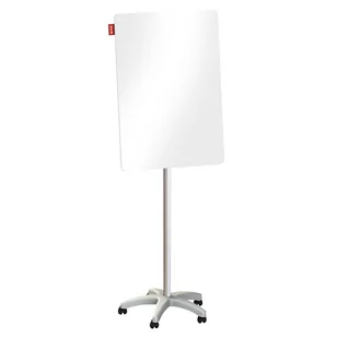 Flipchart mobilny szklany suchościeralny magnetyczny 70x100cm biały, czarny, niebieski - Tablice i flipcharty - miniaturka - grafika 1