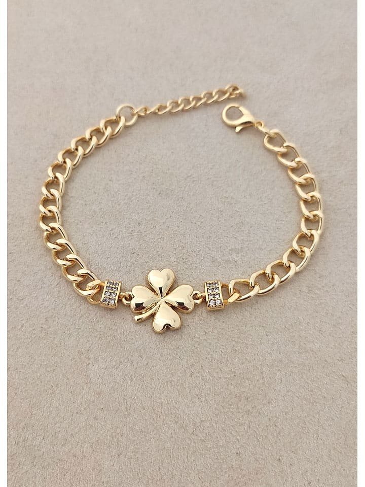 Nakkash Pozłacana bransoletka z elementami ozdobnymi