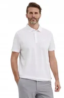 Koszulki męskie - JOOP KLASYCZNA BIAŁA KOSZULKA POLO Z BAWEŁNY M I1D - miniaturka - grafika 1