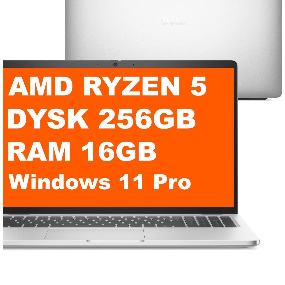Dell Pro 16 Plus / PRO0187168-R0028875-SA / Ryzen 5 / 16GB / 256GB / AMD Radeon / FHD+ / Win 11 Pro / Srebrny