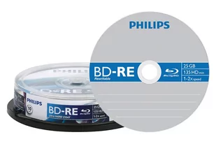 Philips Bluray 25GB 10 BD-RE BE2S2B10F/00 - Nośniki danych - miniaturka - grafika 1