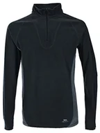 Zestawy męskiej odzieży sportowej - Trespass Thriller, Black X, XS, zestaw bazowy (spodnie i top z długim rękawem) 160 g/m² dla dorosłych, unisex, XS, czarny - miniaturka - grafika 1