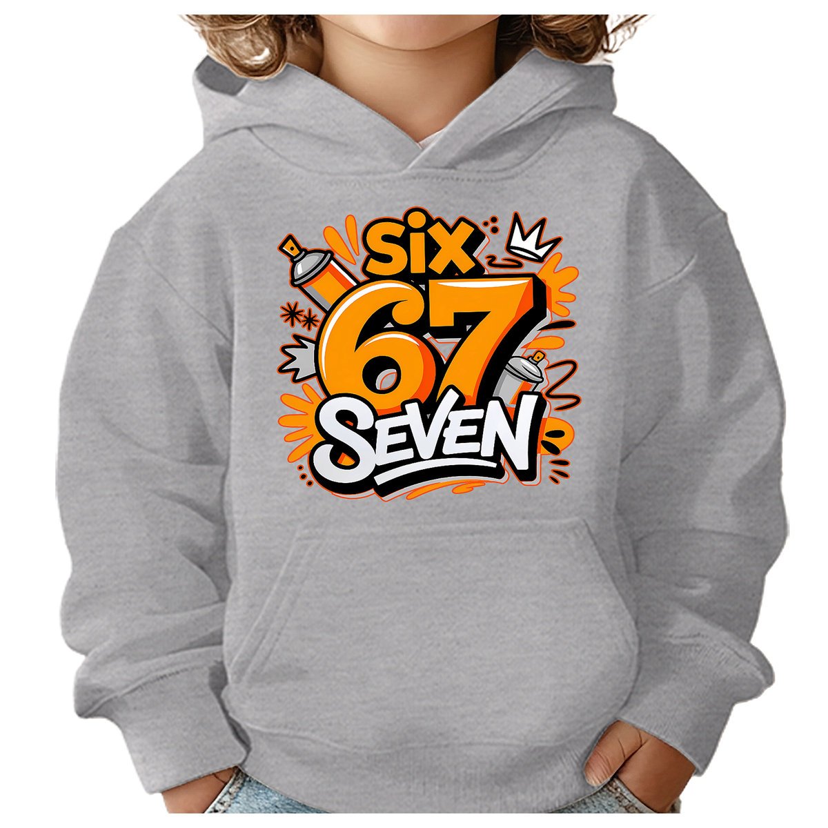 BLUZA DZIECIĘCA Z KAPTUREM 67 SIX SEVEN VIRAL 146-152 DLA DZIECKA PREZENT