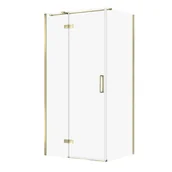 Kabiny prysznicowe - Kabina prysznicowa Cersanit Jota 100x80x195 prostokątna złoty transparentne S160-036 - miniaturka - grafika 1