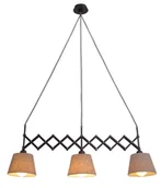 Lampy sufitowe - Näve Tekstylna lampa wisząca Adrienne 3-punktowa - miniaturka - grafika 1