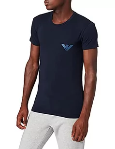 Emporio Armani Męski t-shirt On-site Edition, morski, L - Koszulki męskie - miniaturka - grafika 1