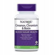 Suplementy naturalne - Natrol Natrol Cynamon biotyna chrom 58065 kapsułki unisex codzienne zdrowie droga doustna 20_11856 - miniaturka - grafika 1