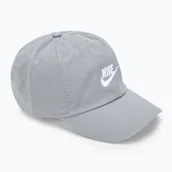 Czapki damskie - Czapka z daszkiem Nike Club Unstructured Futura Wash particle grey/white WYSYŁKA W 24H 30 DNI NA ZWROT - miniaturka - grafika 1