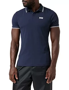 Koszulki męskie - Helly Hansen Kos Polo Navy - szybkoschnący, niebieski, l - grafika 1