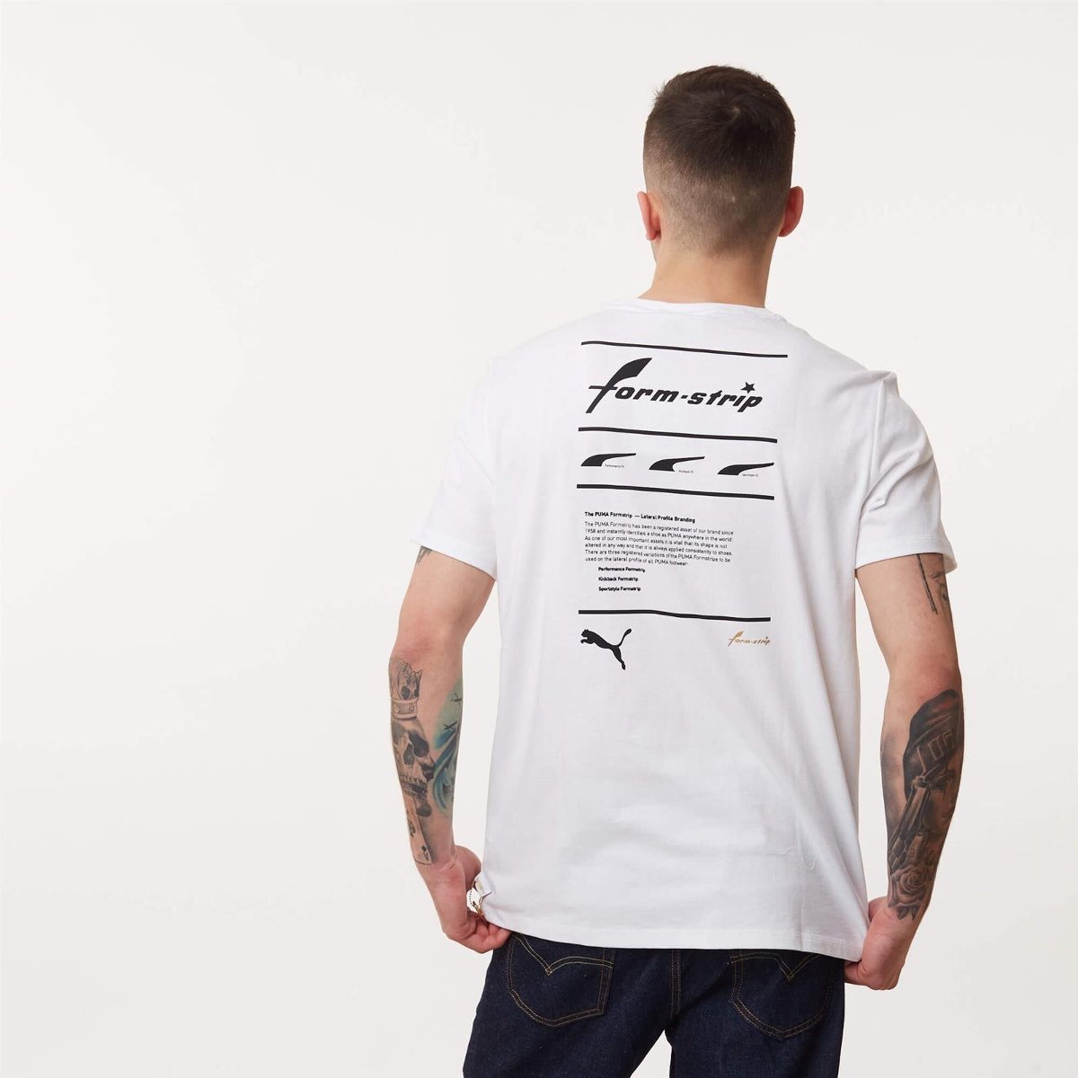 Puma DASSLER LEGACY GRAPHIC TEE WHITE 530611 02 - L