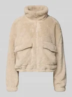 Kurtki damskie - Kurtka z polaru o luźnym kroju ze stójką model ‘ANNA CONTACT’ - miniaturka - grafika 1