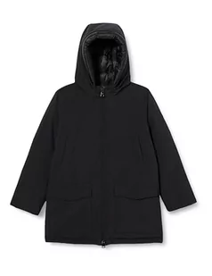 Champion Legacy Outdoor B-Neoprene Poly-Plain Woven Hooded Kurtka dla dzieci i młodzieży, Czarny, 13-14 lat - Kurtki i płaszcze dla chłopców - miniaturka - grafika 1