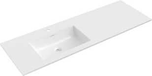 Mexen Otis umywalka wpuszczana w blat lewa 141 x 46,5 cm, biała połysk - 25181400L - Umywalki - miniaturka - grafika 1