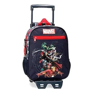 Plecaki - Marvel The Avengers Team plecak z niebieskim wózkiem, 23 x 28 x 10 cm, poliester, 6,44 l - miniaturka - grafika 1