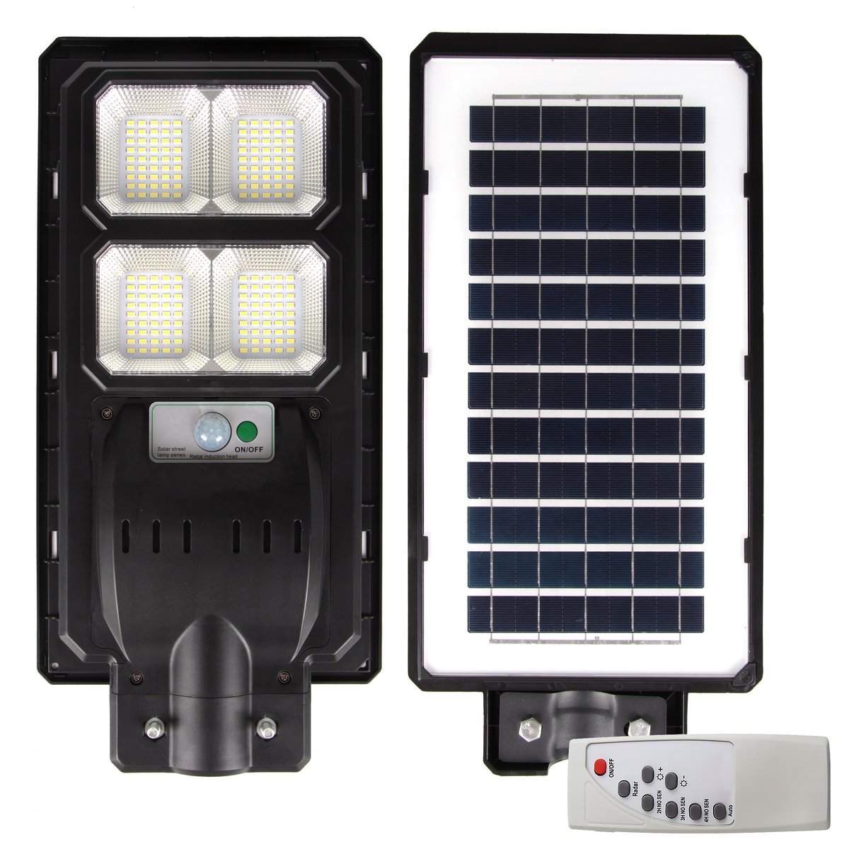 LAMPA SOLARNA ULICZNA 200W = 2000W LED Z CZUJNIKIEM RUCHU I ZMIERZCHU PILOT