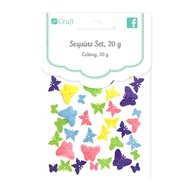 Scrapbooking - Cekiny Do Bombek Jajek Dalprint Mix Kolorów Motylki 20G Dpce 030 - miniaturka - grafika 1