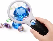 Mikroskopy i lupy - LUPA jubilerska poręczna do ręki czytanie ZWY - miniaturka - grafika 1