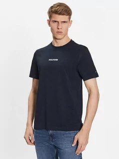 Koszulki męskie - Koszulka Tommy Hilfiger Monotype Small Chest Placement MW0MW31538 XL Desert Sky (8720644195352) - grafika 1