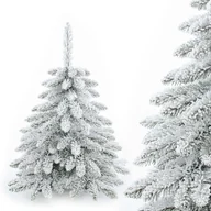 Choinki - CHOINKA SZTUCZNA mała biała OŚNIEŻONA sztuczny śnieg ŚWIERK 70 cm + STOJAK - miniaturka - grafika 1
