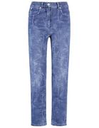 Spodnie damskie - GERRY WEBER KEY꞉LA MOM FIT z subtelnym wzorem Niebieski 36/S - miniaturka - grafika 1