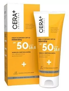 Cera+ Solutions, mineralny krem ochronny SPF50, skóra wrażliwa i atopowa, dla dorosłych, dzieci i niemowląt po 1 miesiącu życia, 50 ml - Balsamy i kremy do opalania - miniaturka - grafika 1