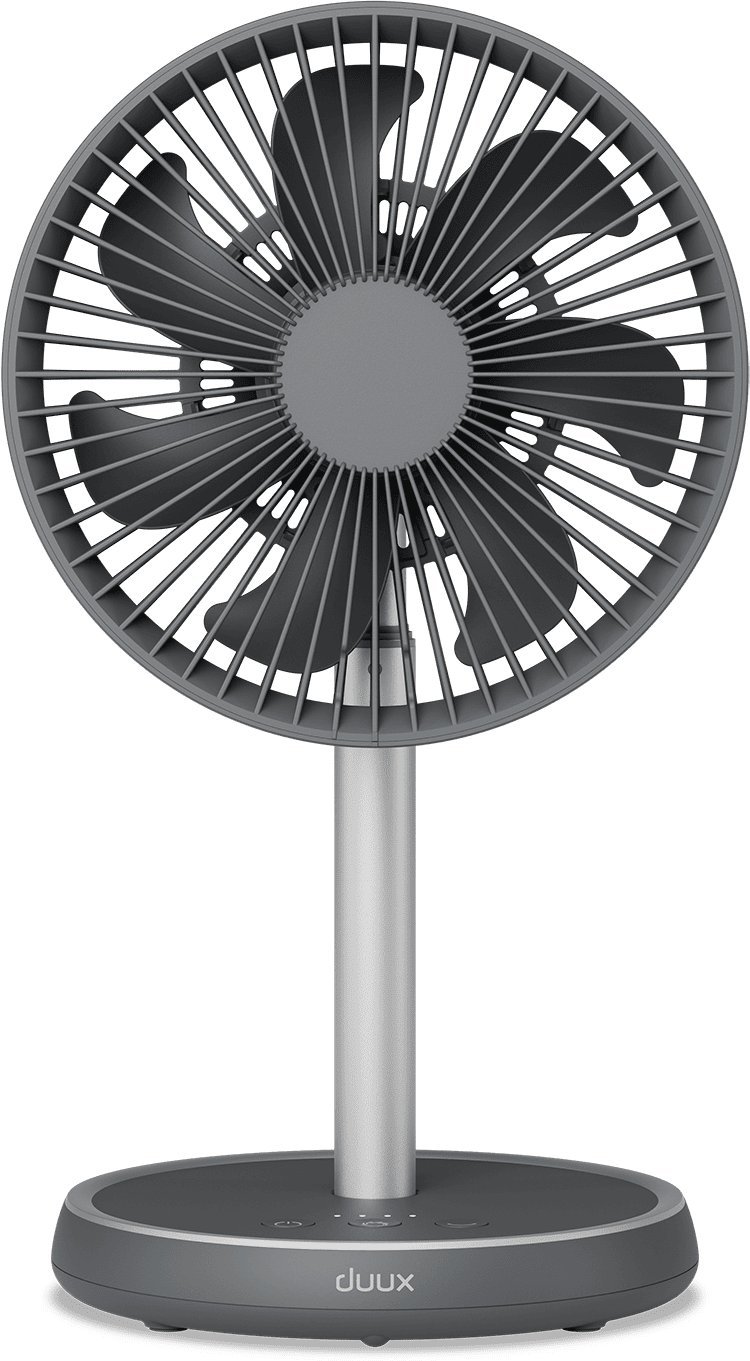 Duux Fan Rize Flex Stand Fan Grey Diameter 21 cm Number of speeds 4 Oscillation 10 W No