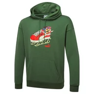 Bluzy męskie - Bluza z kapturem męska Puma Christmas zielona 67535209-XL - miniaturka - grafika 1
